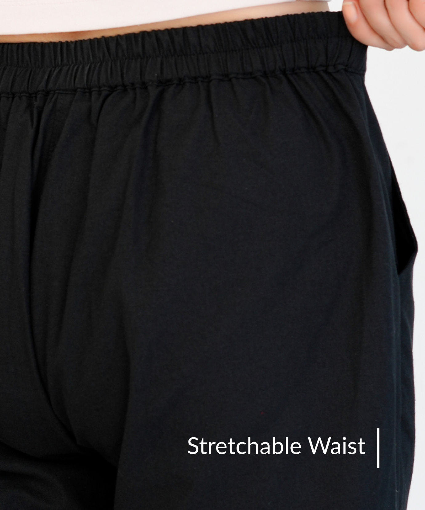 Black Cotton Pant